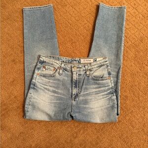 AG-ED Adriano Goldschmied Women's Isabelle High Rise Straight Crop Size 27R